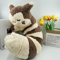 45cm Anime Pokemon Sleepy Furret Kawaii Pikachu Sentret Doll Room Decor Office Nap Furret Pillow Toys Gifts