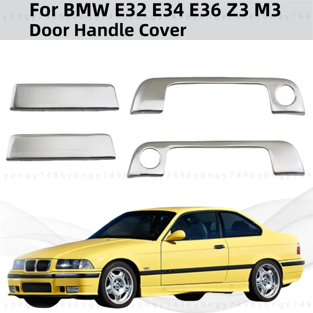 

Car Modifications Accessorie New ABS Chrome Sedan Accessory For BMW E32 E34 E36 Z3 M3 Door Handle Bowl Cover Trim Paste Style