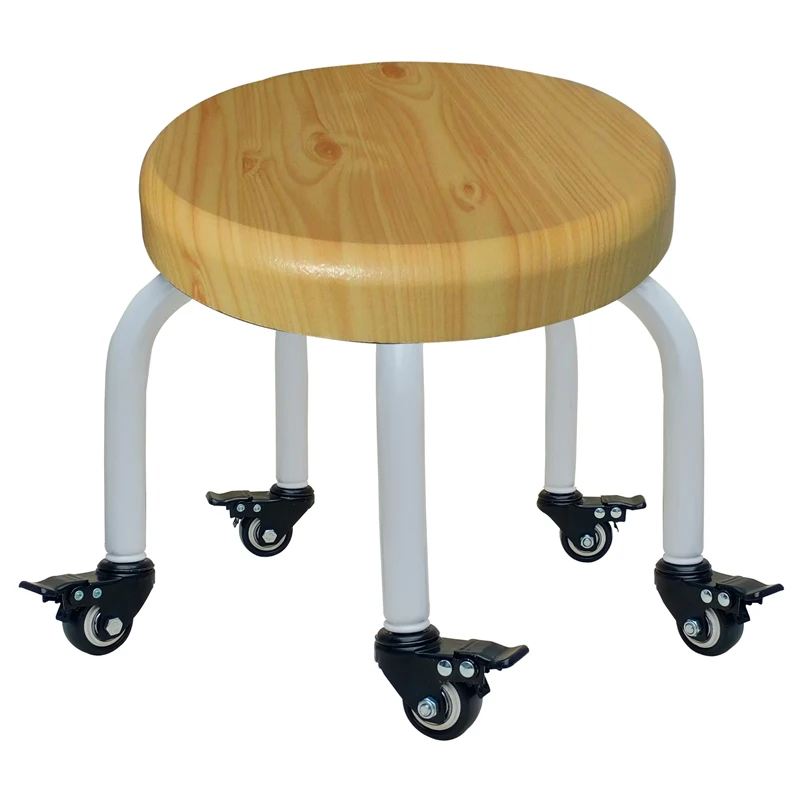 Salon Furniture Pulley Small Stool Round Stool Sofa Pedicure Chair Work Low Stools Floor Cleaning Leisure Stool Office Footstool