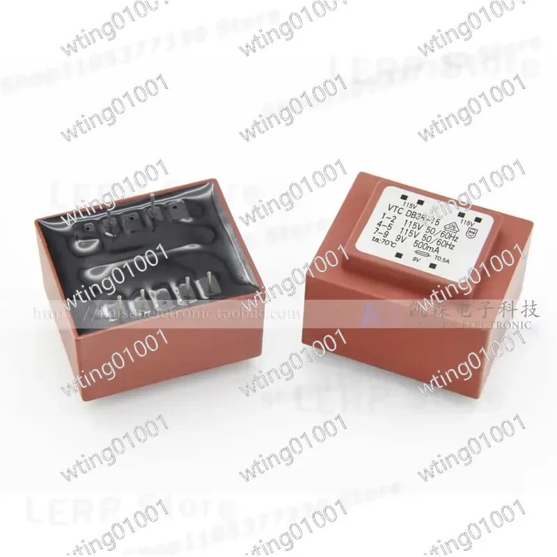 for IQAir Power Supply 115V Input Dual 9V 500mA Output Encapsulated Transformer US Plug CE Certified Replacement Part for