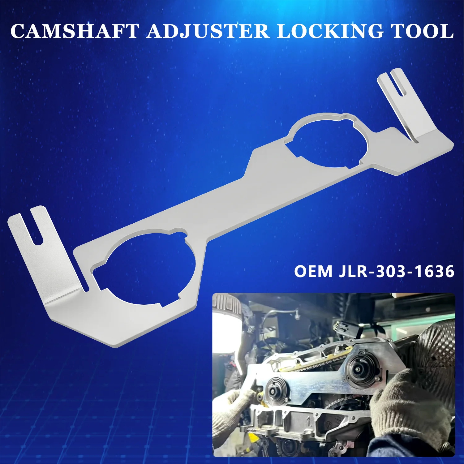 カムシャフトタイミングツールキット ピストン圧縮リセットツール ランドローバー 3.0T PT306 I6 ガソリンインライン 6 気筒エンジン用