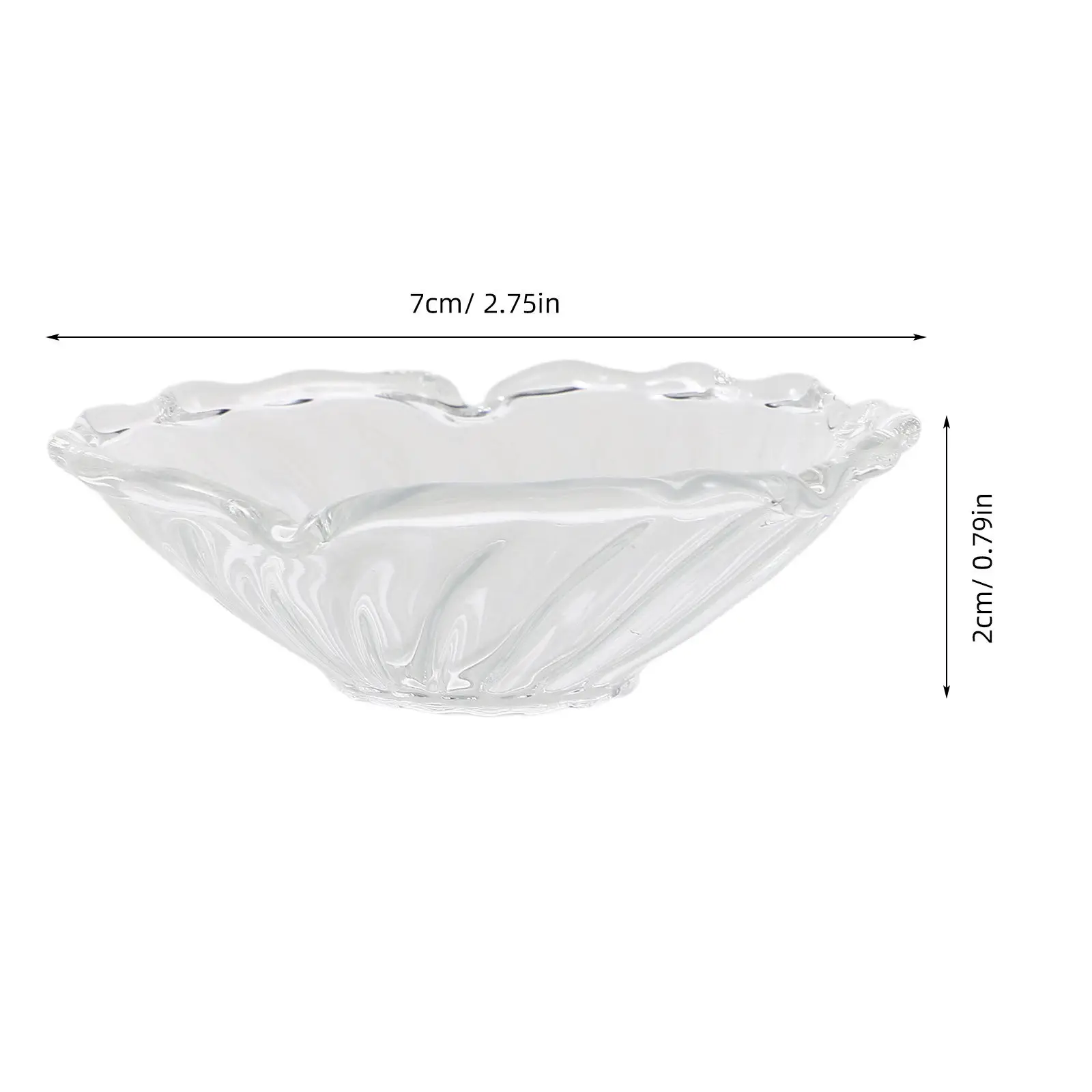 6Pcs Heat Resistant Clear Glass Drip Protector Wax Catcher Ring for Taper Candles Elegant Fluted Design Reusable Wax