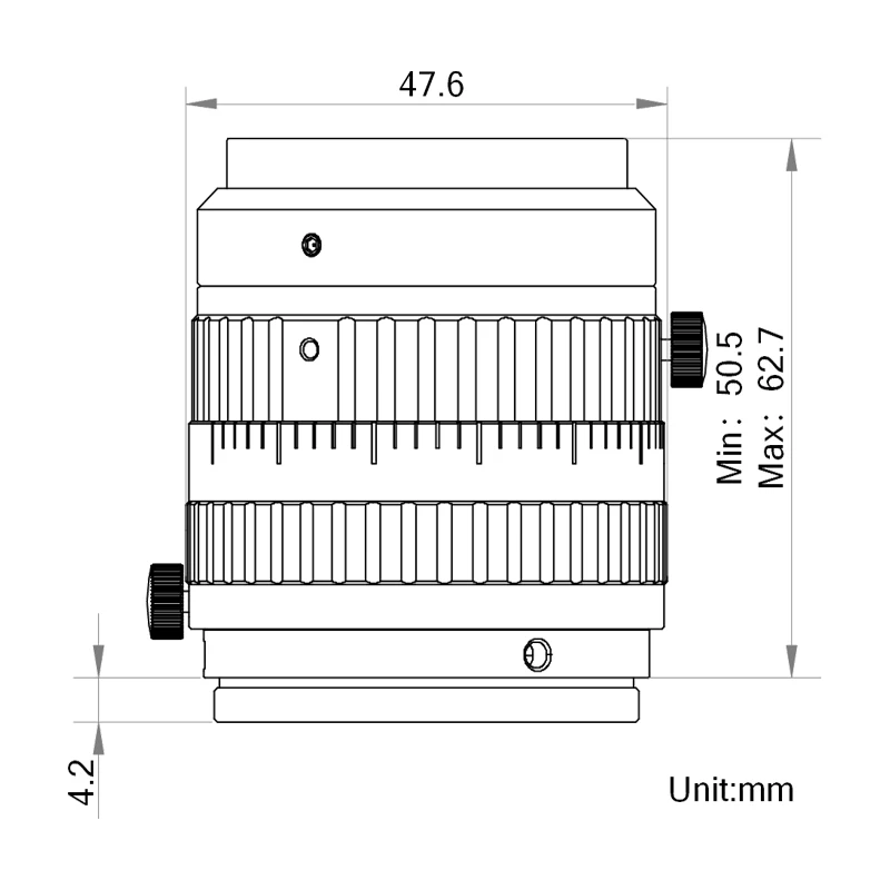 HIKROBOT MVL-AF4028M-M42 40mm F2.8 Full-frame 37mm Magnification 0.04~0.22X  M42-mount Industrial FA Lens optic industrial lens