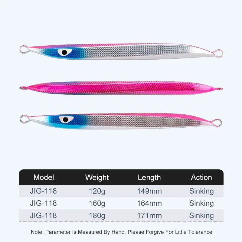 OBSESSION J118 CBONE-MB1 120g 160g 180g Jigging Lures Saltwater Fishing Strong Laser Paper Jigbait UV Glow Fishing Slow Jig Lure