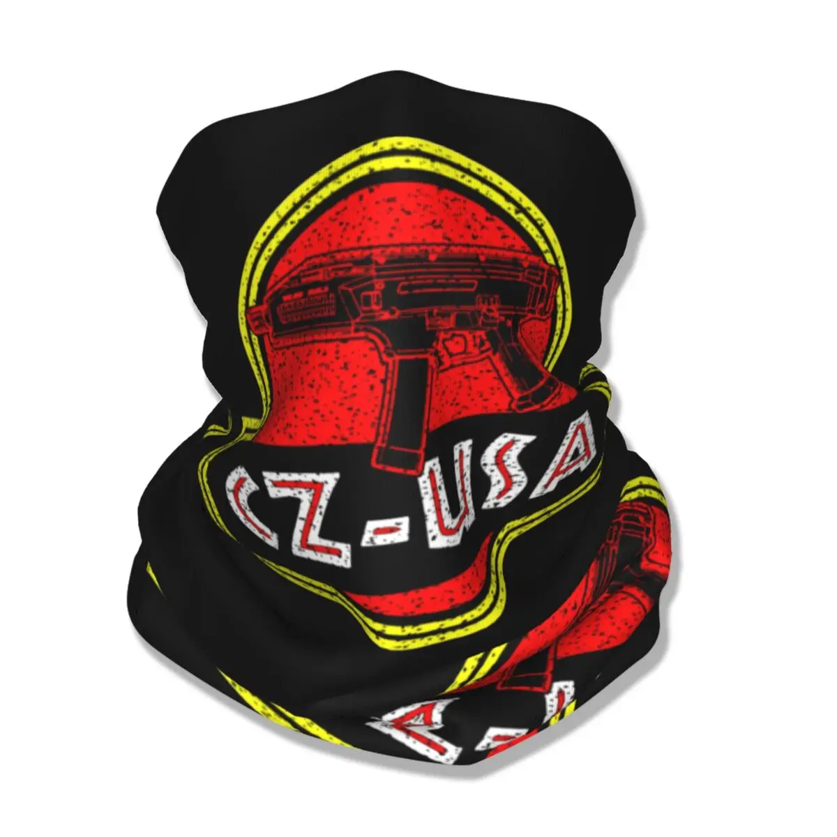 CZS Pistol Logo Bandana Neck Cover Guns Mask Scarf Multifunctional Face Mask Outdoor Sports for Men Women Adult All Season