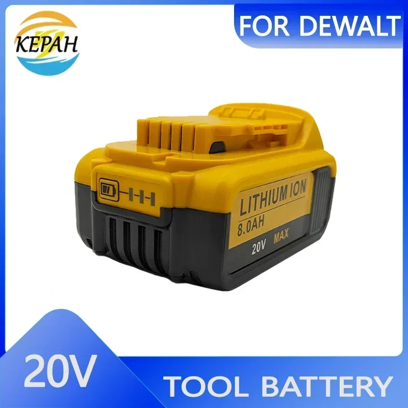 

for Dewalt 20V Lithiumlon Battery DCB203 DCB204 DCB205 Series with LED Indicator Light Suitablefor Orbital Sander DCW210B