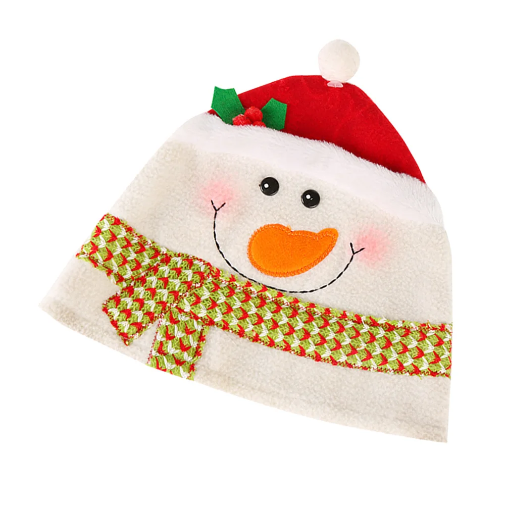 

Christmas Hats Cartoon Red Kids Adults Christmas Party Hats Xmas Party Favors Durable Flannelette Photo Props Elastic Band