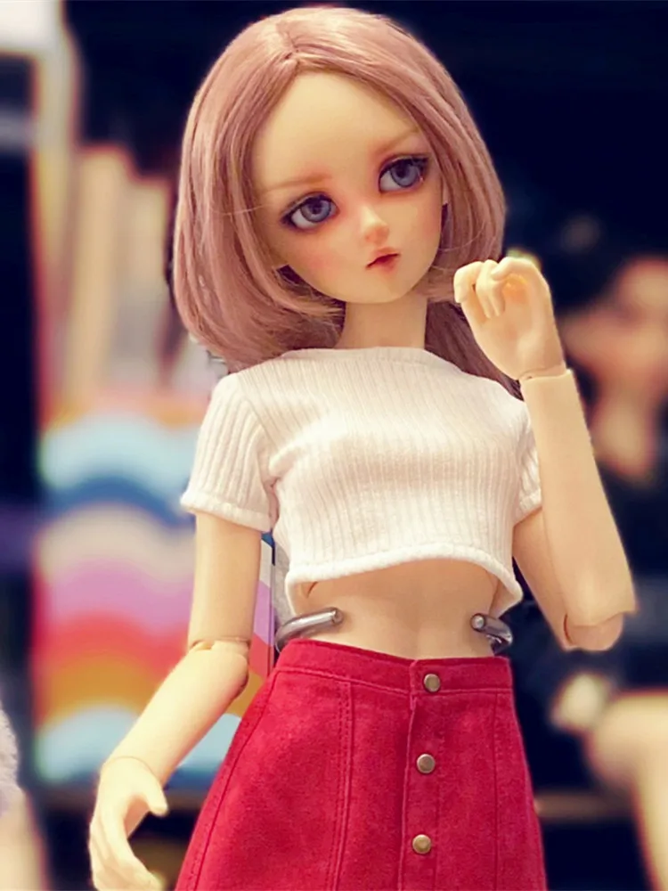 Cool Short Stripe Sweater for BJD 1/6 1/4 ,1/3 Doll Clothes Customized CWB190