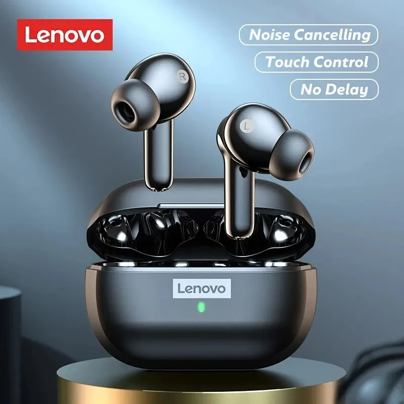 Lenovo Lp 1S Oortelefoon Tws Draadloze Bluetooth 5.0 Hoofdtelefoon Waterdichte Sport Headsets Ruisonderdrukking Oordopjes Met Microfoon Origineel