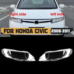 Car Front Headlight Cover Transparent Headlamp Lens Cover For Honda Civic 8th 2006 2007 2008 2009 2010 2011 Car Accessories