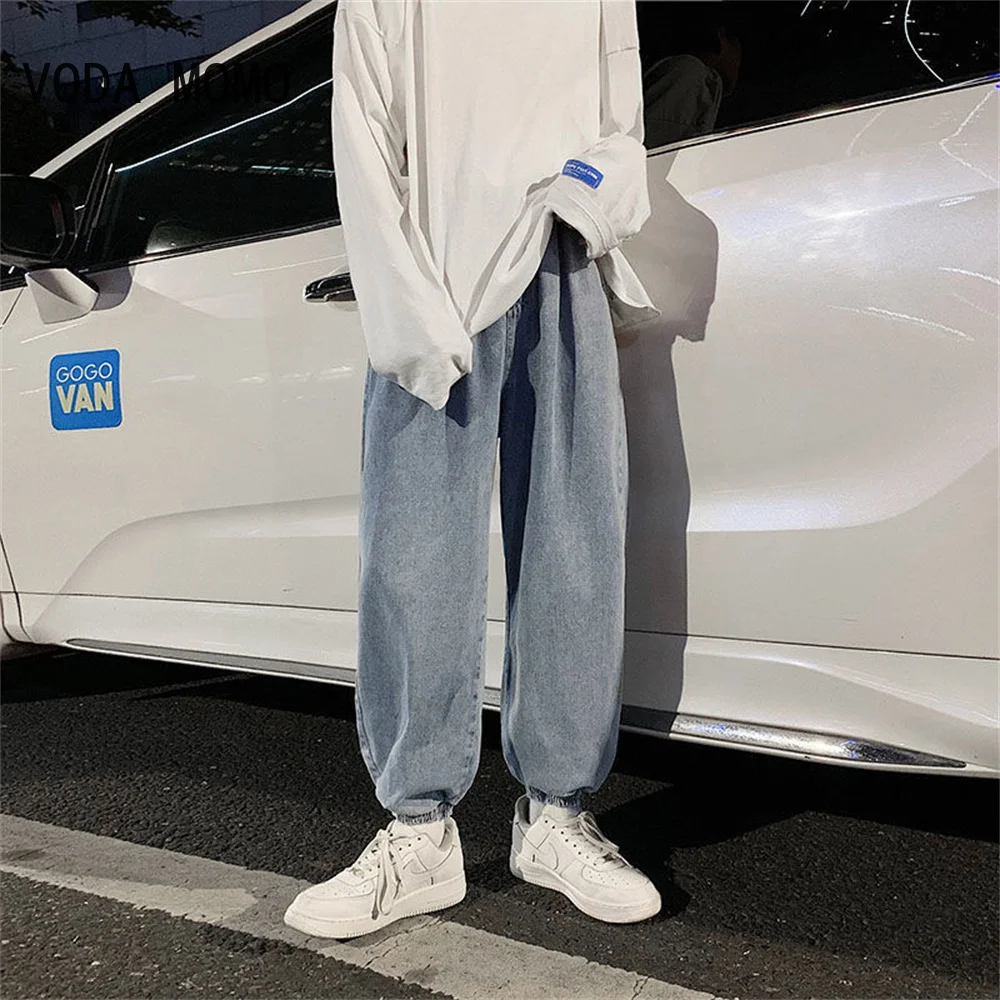 

Spring Wide-leg Jeans Men's Fashion Casual Korean Jeans Men Streetwear Loose Hip-hop Straight Denim Trousers Male Brand Trousers