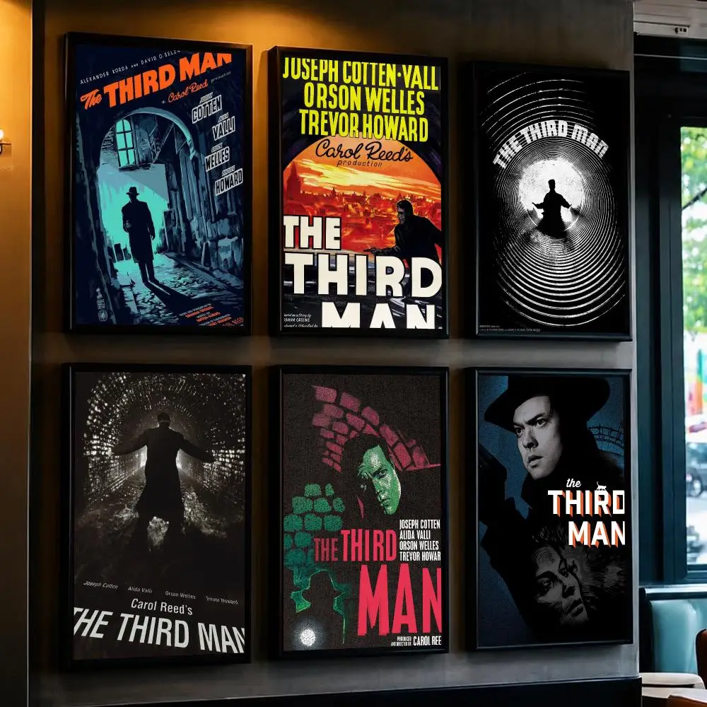 classic movie T-Third Man-N Poster Removable Wall Sticker for Home Cafe Bar Office Interior Decor