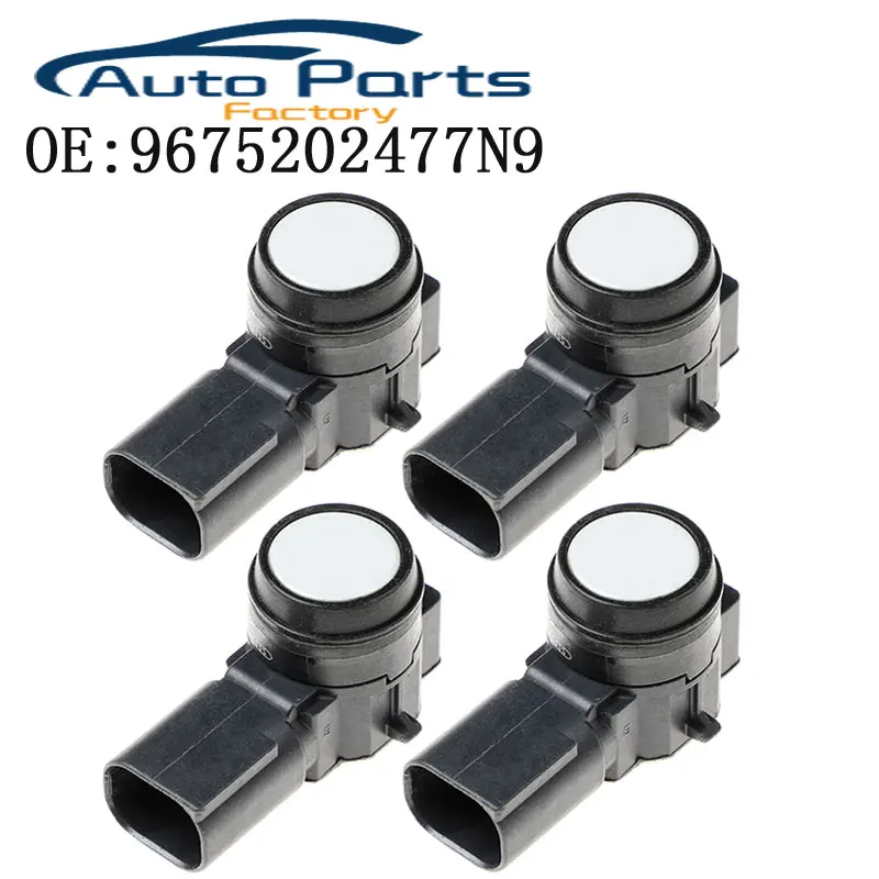 4PCS New PDC Parking Sensor For Peugeot 9675202477N9 0263023076 Reversing Radar Parking Distance Control