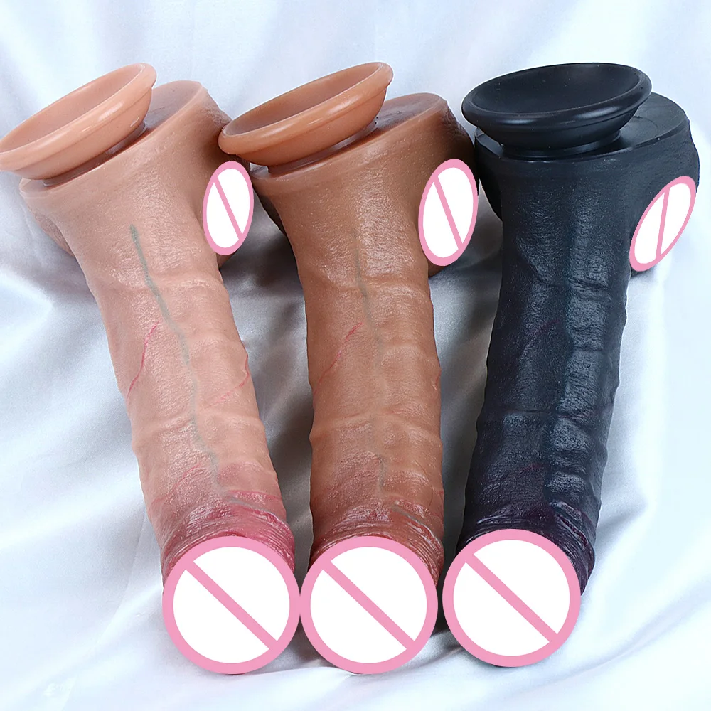 Soft and Realistic Dildo with Strong Suction Cups Silicone Penis Suitable for Men To Masturbate Anal Toy Adult Dick Sex Store