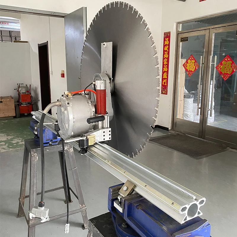 High Speed Electric Wall Saw with 165mm Drill Bit for Hole Cutting in Reinforced Concrete Walls