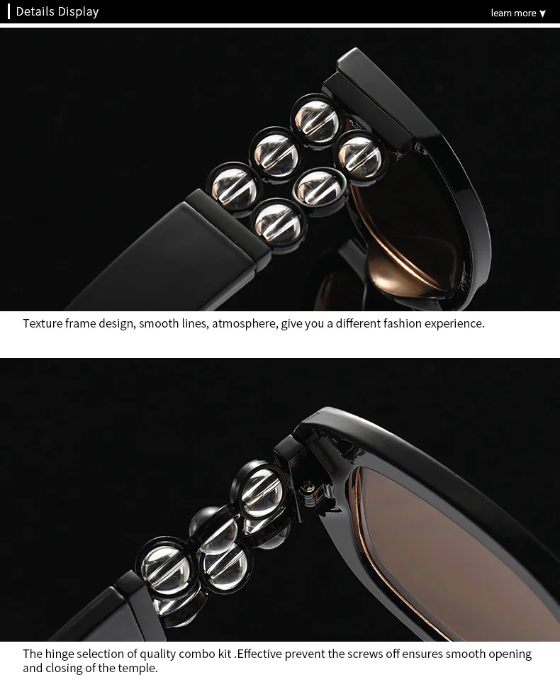 Damen-Sonnenbrille, modische Cat-Eye-Sonnenbrille, großer Rahmen, lila Farbverlauf, Damenbrille, Sonnenbrille für Damen – Detail 24