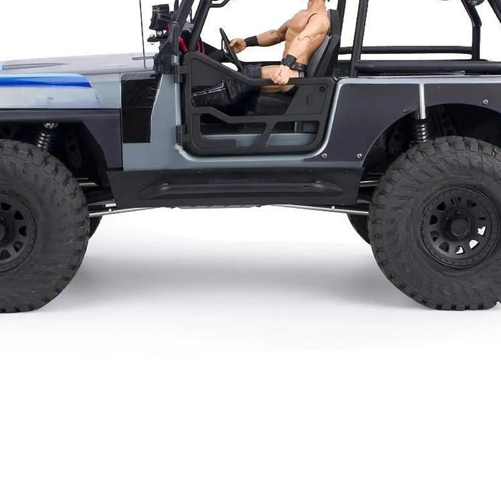 1/10 RC Car Decorative Tube Door Set Aluminum Alloy Upgrade Parts for Climbing Crawler