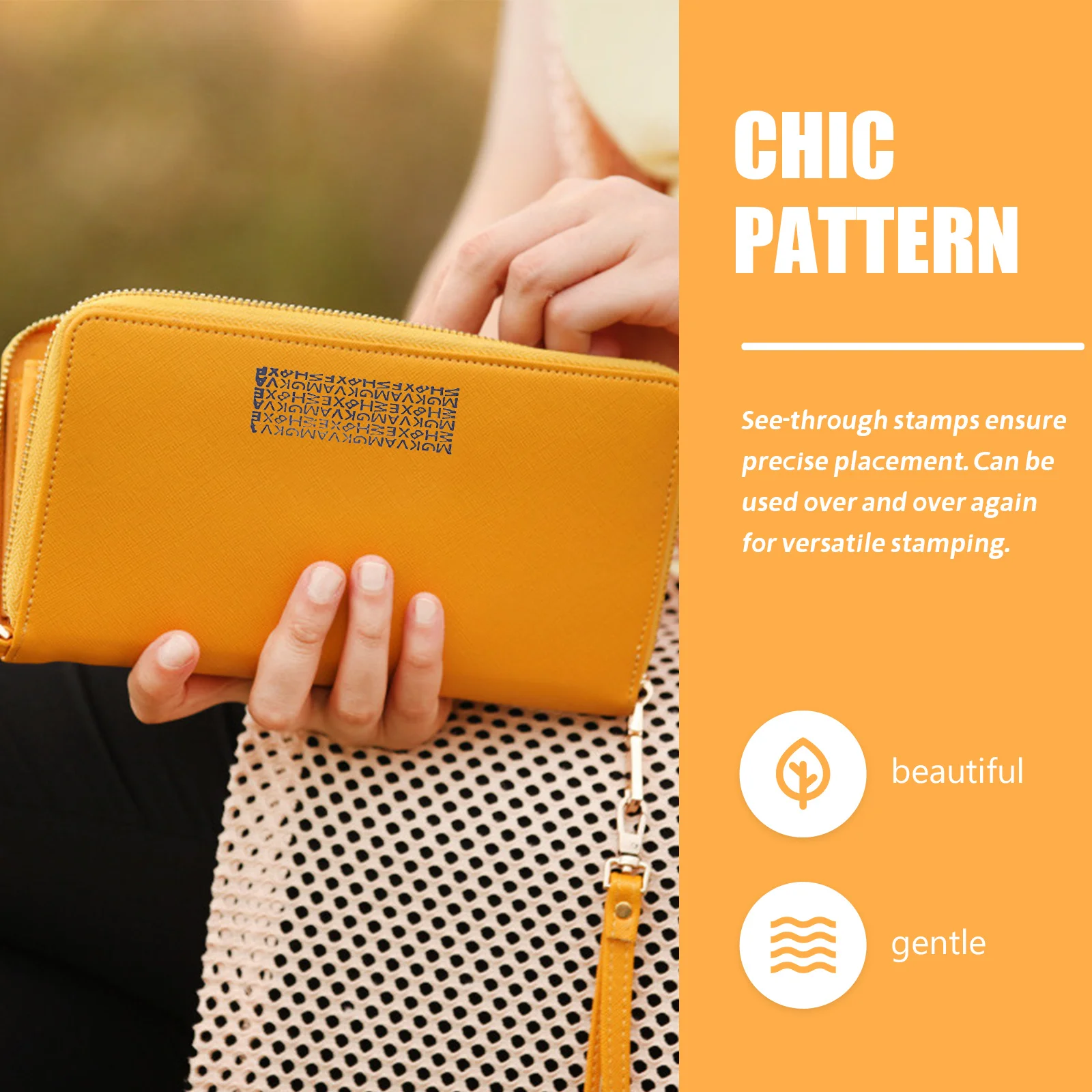 3 قطع من ختم الأسطوانة الصغيرة الاحترافية، حماية الخصوصية ذات التحبير الذاتي، أمان رمز فوضوي للاستخدام المكتبي، خفيف الوزن ومحمول #1