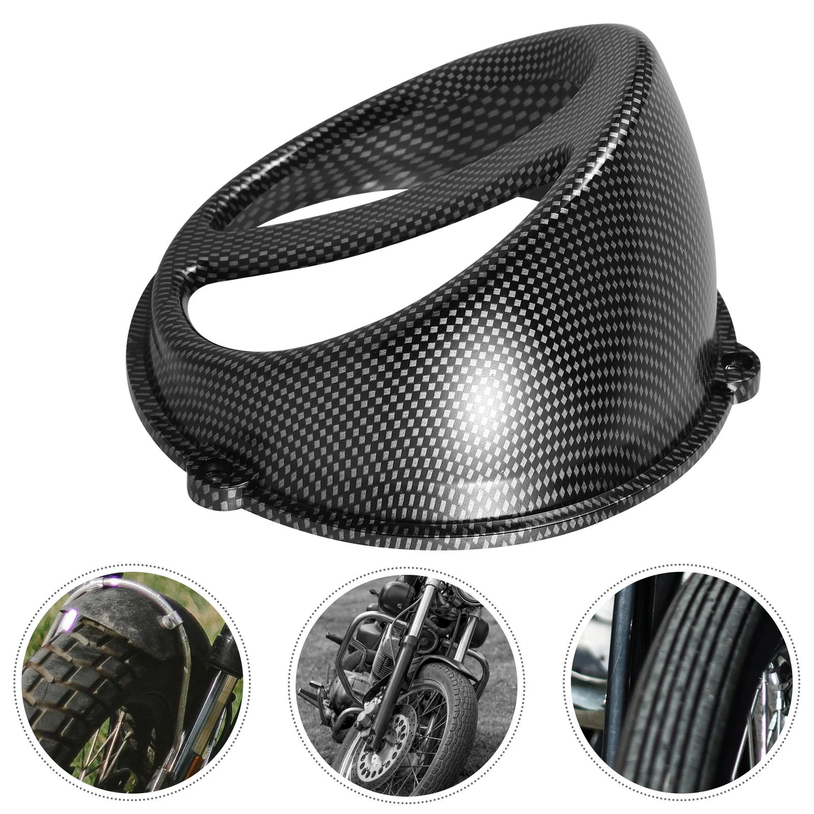 

Motorcycle Air Scoop Cover ABS Durable Lightweight Engine Cooling Fan Cover Replacement Motorcycle Fan Cap Air Inlet Cap