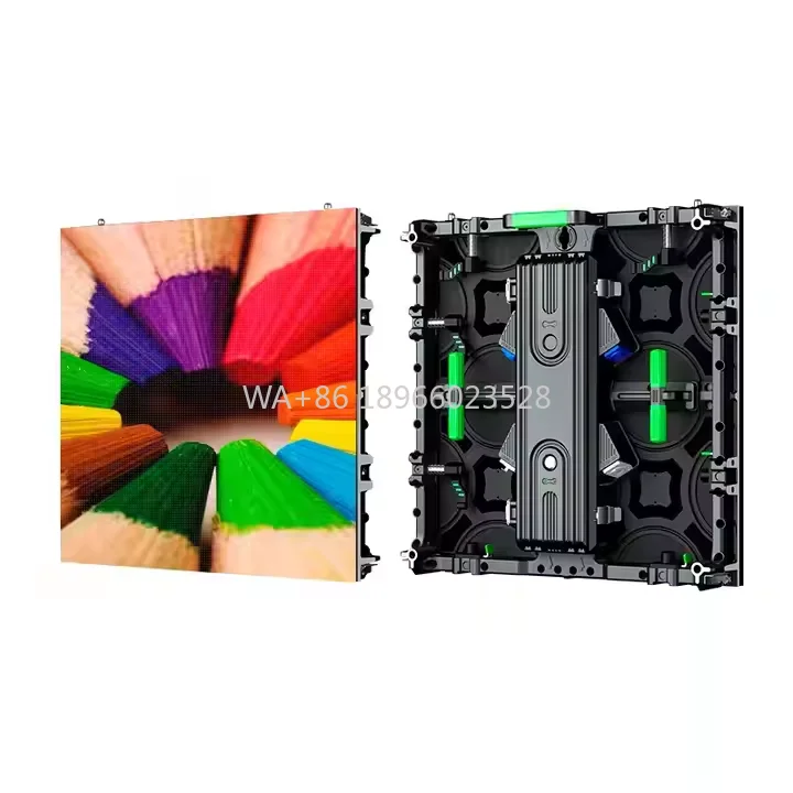 

Ultra-thin and Light Fast Lock P2.6 P3.91 P4.8 Indoor Die Cast Aluminum Cabinet Rental LED Display Screen for Event