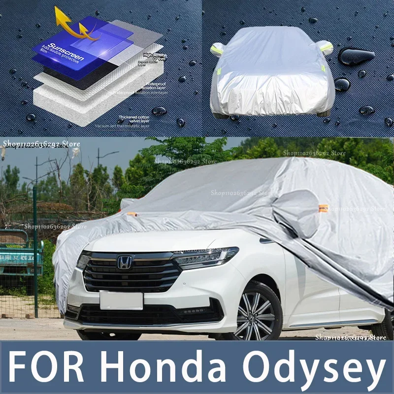 

For Honda ODYSEY Outdoor Protection Full Car Covers Snow Cover Sunshade Waterproof Dustproof Exterior Car accessories