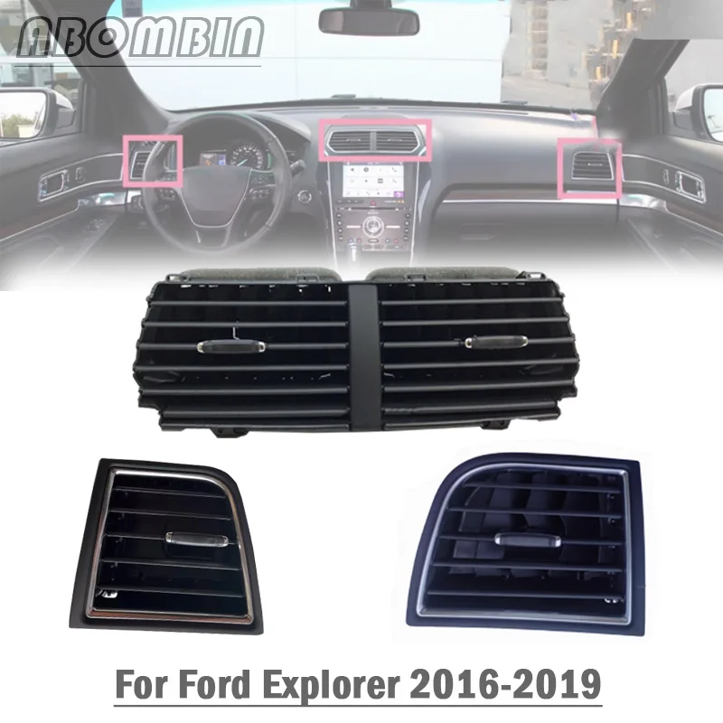 

Side Front Air Vent Dashboard Air Condition Outlet Vent Center Ventilator Grille For Ford Explorer 2.3T 2016 2017 2018 2019