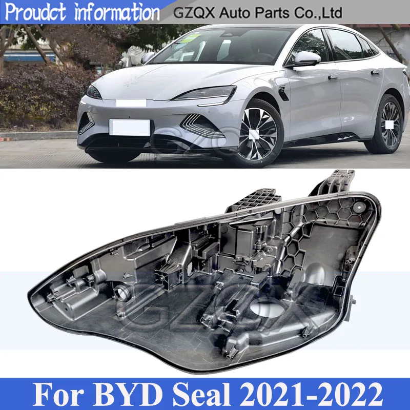 CAPQX Headlight Base Cover For BYD Seal 2021-2022 Head Light Back Cover HeadLamp House Rear Shell
