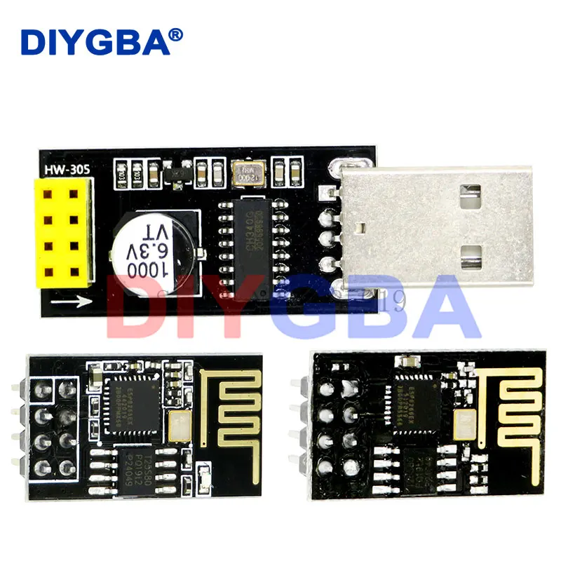 ESP01 Programmer Adapter UART GPIO0 ESP-01 Adaptater ESP8266 CH340G USB to ESP8266 Serial Wireless Wifi Developent Board Module