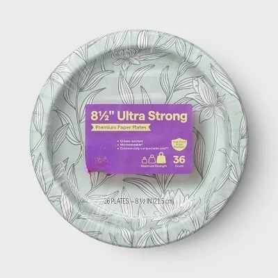 Ultra Disposable Plates 8.5