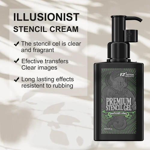Plantilla EZ Tattoo PREMIUM, cremas de transferencia de Gel, solución, plantilla de tatuaje, plantilla de Gel, crema mágica para papel adhesivo de transferencia