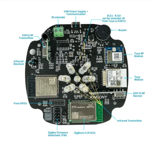 ユニバーサルRFリモコン,ag pro,zigbee 3.0,ゲートウェイ,tuya,esphome,ホームアシスタント,tasmota,スマートハブ,esp32で動作