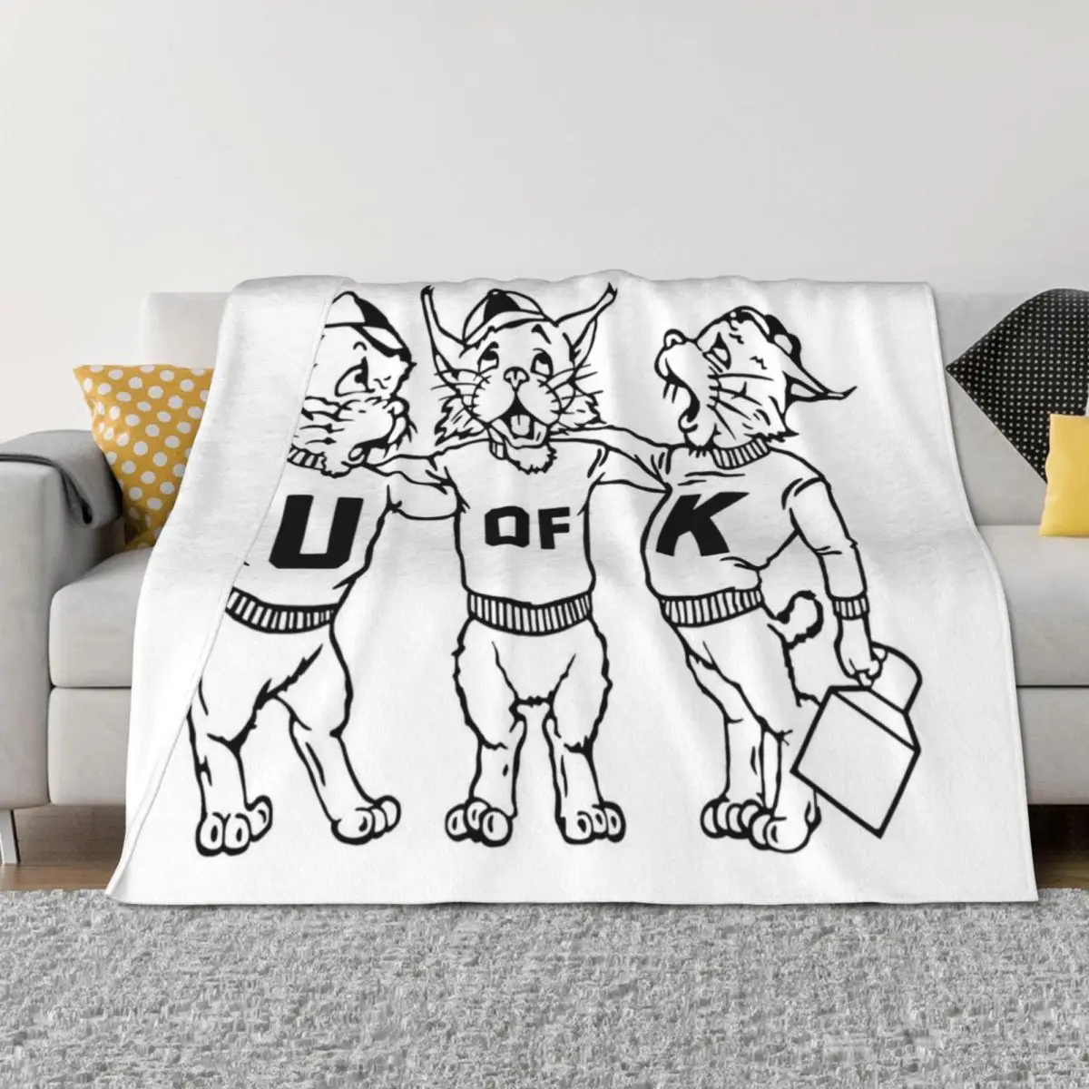 

University of Kentucky Wildcats Throw Blanket Heavy Decorative Sofas Warm Blankets
