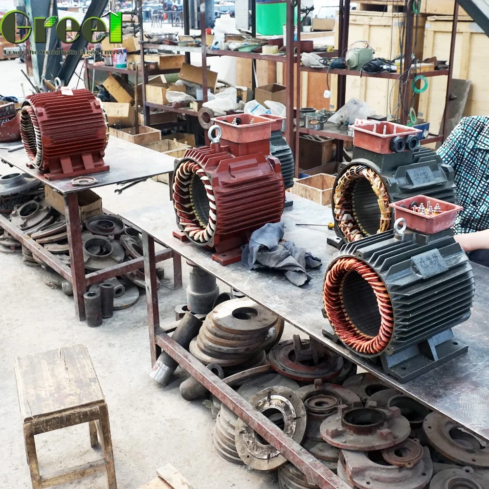 Generador síncrono de imán permanente de energía libre, bajo RPM, 5KW, 10KW, 20KW, 100KW, 1MW, sin escobillas, PMSG, PMG, alternador, unidad directa