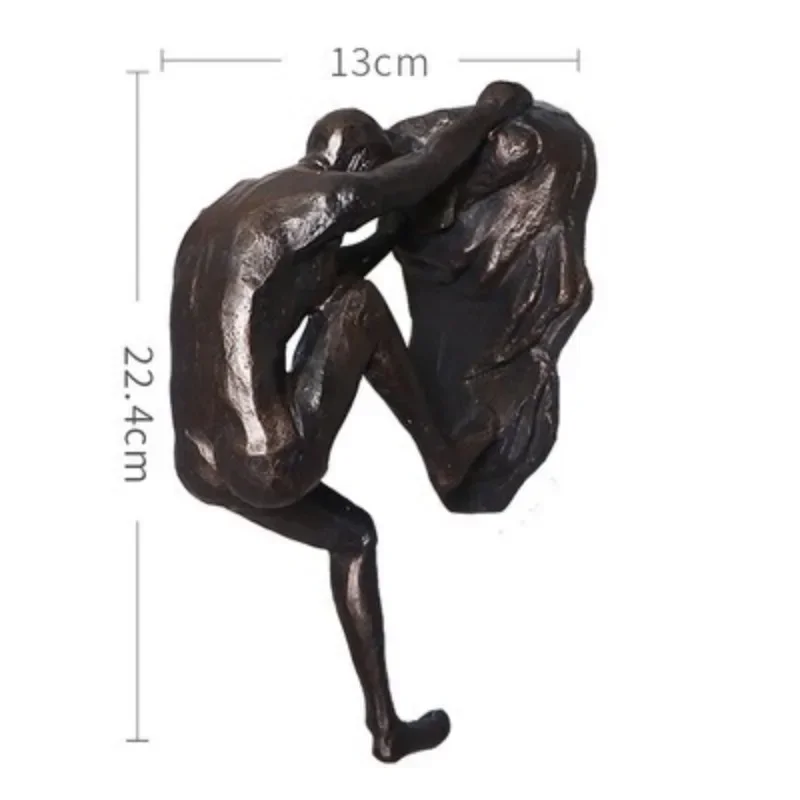 1pc Climbing Man Wall Sculptures Resin Statue Climbing Athlete Man Art Hand-Finished Sports Ornament Home Figures Miniatures