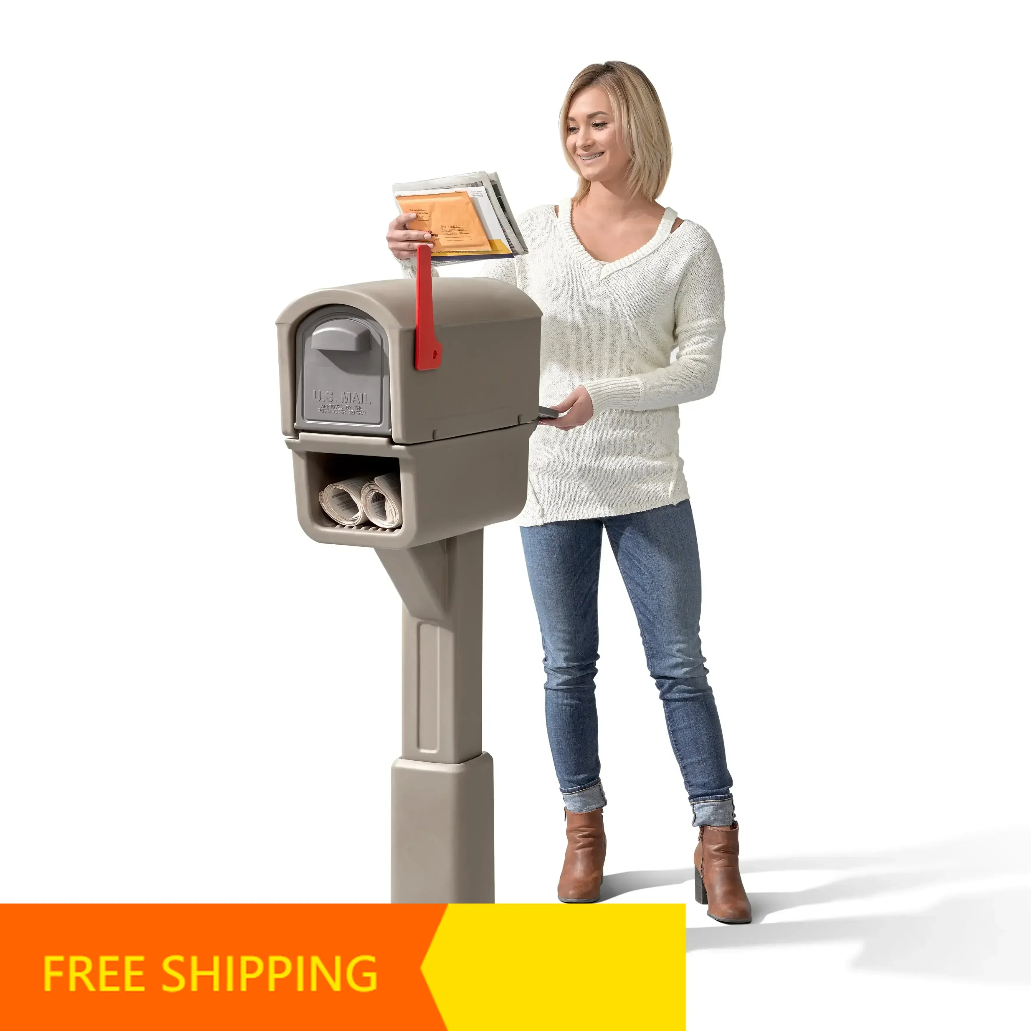 

Hot-sellingExpress Plus Plastic Mailbox Mocha Finish