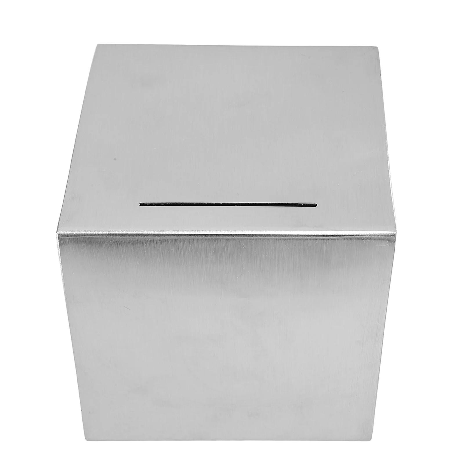 Stainless Steel Piggy Bank Savings Kids Metal Simple Banks for Adults Coins Container Household Money Small Desktop