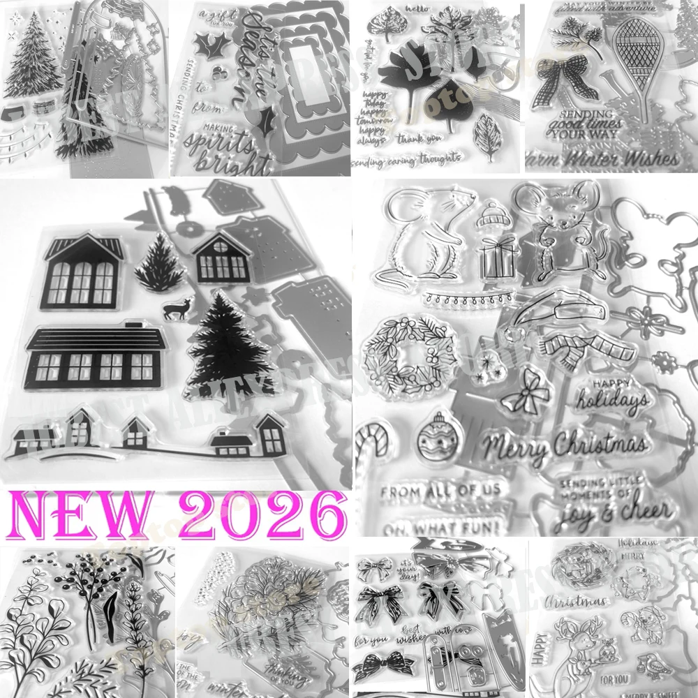 Nouveautés 2026 : Tampons et matrices 'Merci Fleurs' pour scrapbooking, albums de tamponnage, pochoirs pour cartes et artisanat pour enfants français