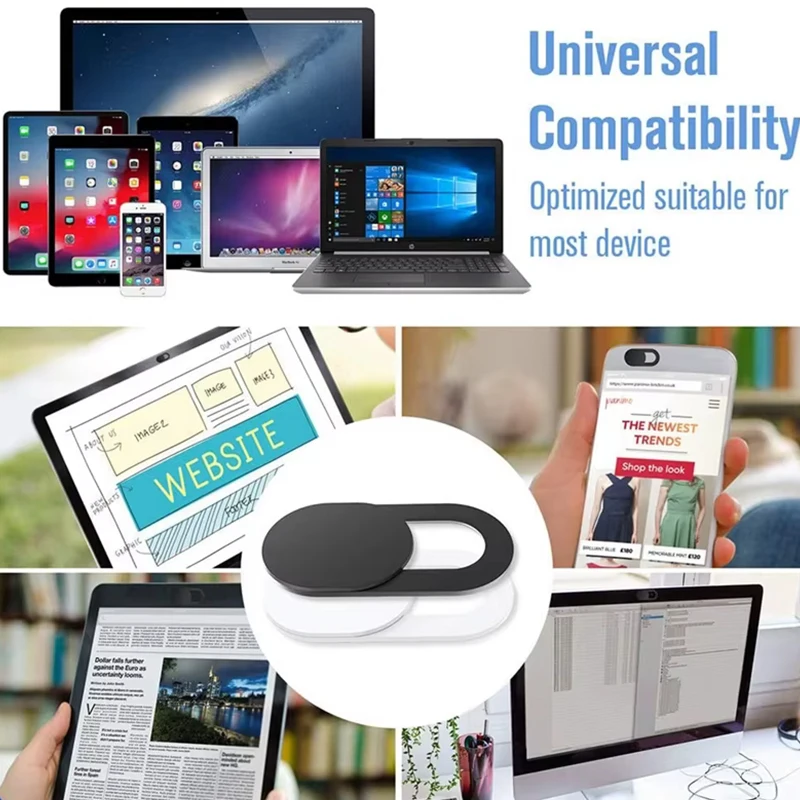 ฝาปิดเว็บแคม 3-20 ชิ้น แบบเลื่อนทำมือ ป้องกันการแฮ็ก ปกป้องความเป็นส่วนตัว สติ๊กเกอร์อเนกประสงค์ สำหรับเว็บ แล็ปท็อป ไอแพด