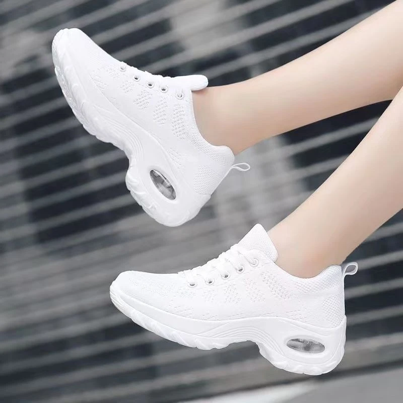 Women Professional Dance Shoes Shuffle Hip Hop Sneakers Soft Sole Breathable Mesh Air Cushion Stage Trainers view 3