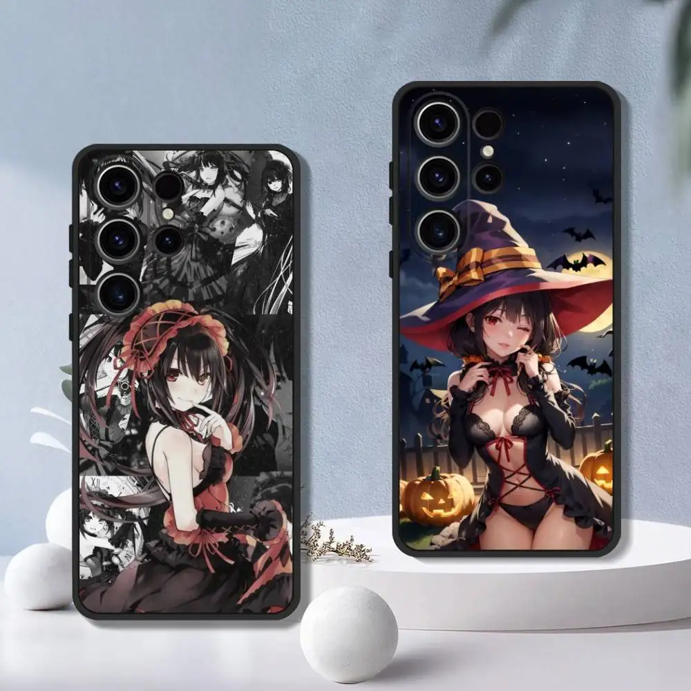 

Date a live Tokisaki Kurumi Phone Case For SamsungS25,24,21,22,23,30,Ultra,20,Plus,Fe,Lite,Note,10,Soft Black Cover