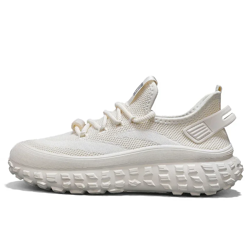 

Men's Cloth Shoes 2025 Spring and Autumn Summer New Flying Woven Breathable Mesh Surface Casual Shoes Men's Sports Shoes