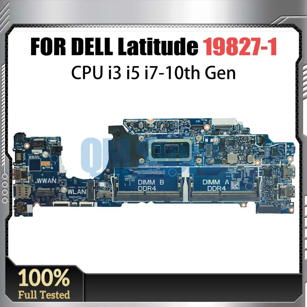 

Laptop Motherboard For Dell Latitude 5310 19842-1 CN-0KT2NC CN-0D2CKD CN-0T2K7X Notebook Mainboard I3 I5 I7 10th Gen CPU