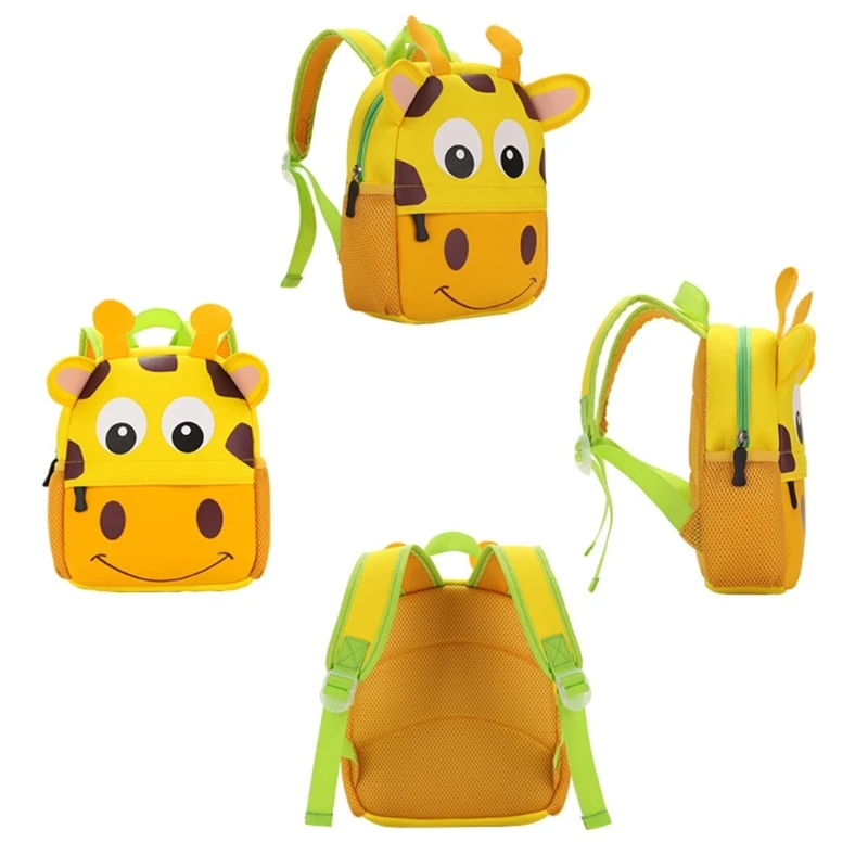 Cartoon-Schultasche, Büchertasche, Tagesrucksack, 3D-Tier-Umhängetasche, Kindergarten-Rucksack