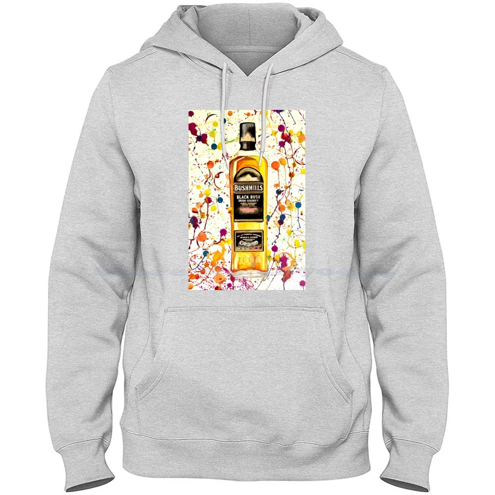 Sudadera con capucha de botella de bushmill, camisa de algodón puro 100%, whisky irlandés con licencia 1608