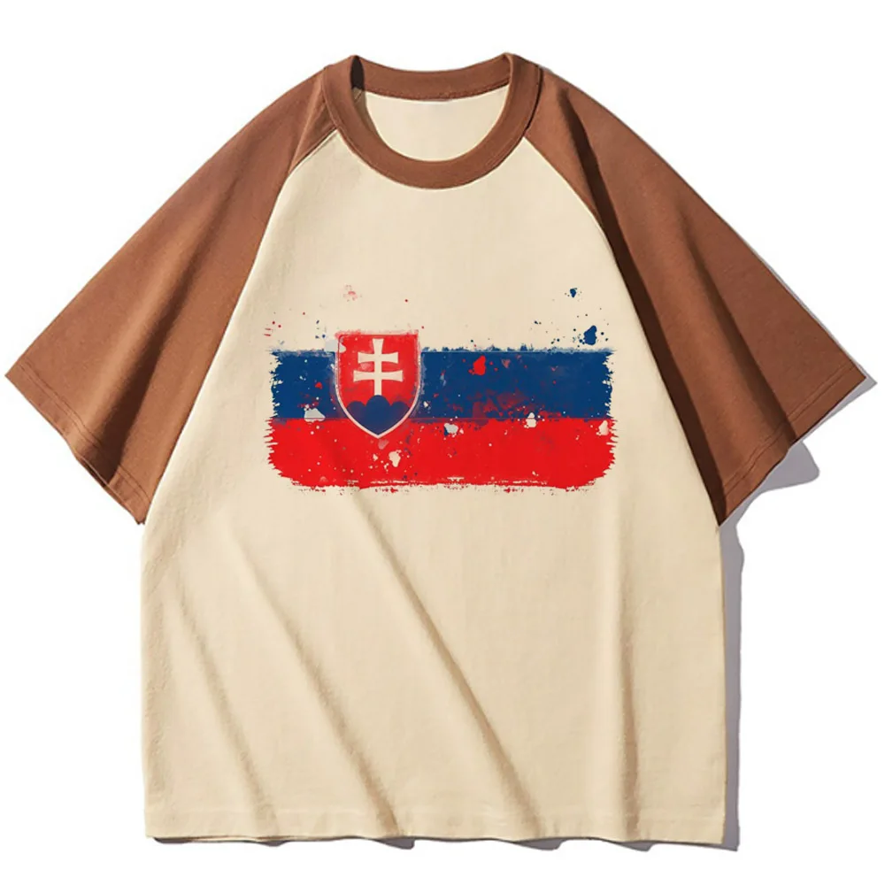 Slovakia t-shirt girl graphic streetwear Breathable Vintage top tees hip hop 2000s streetwear 2000s