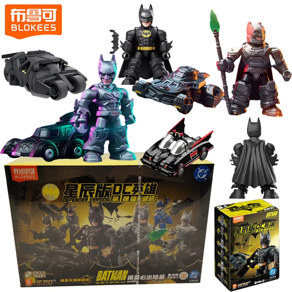 

NEW Genuine Blokees Defender Version BATMAN Blind Box Collectible Model Assemble Toys Table Decorations Birthday Gifts for Teens