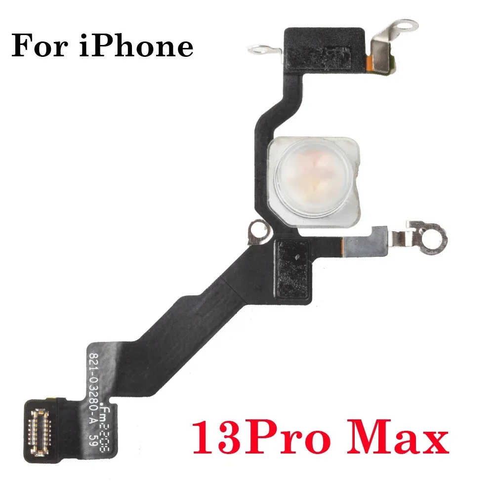 Capteur de lumière flash LED pour iPhone, câble flexible, remplacement pour iPhone 11, 12, 13, 14 Pro Max, Mini Plus, distance de proximité, pièce