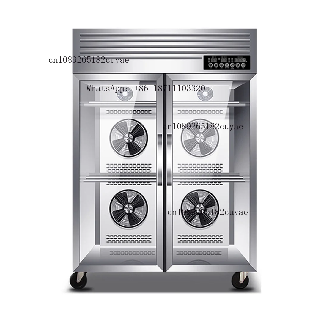 Stainless Steel Air Embryo Drying Cabinet Commercial Use Meat Dry Aging Fridge Digital Temperature Control Automatic Defrost