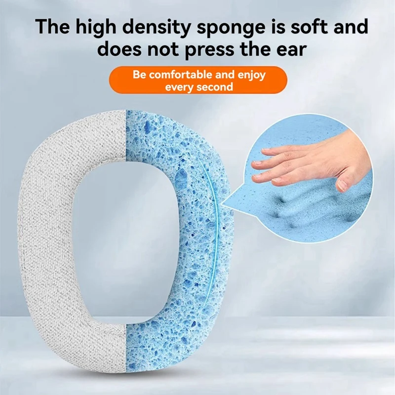 وسادات بديلة لسماعات الرأس Logitech Zone Vibe 100، أغطية أذن مريحة وعازلة للضوضاء، أغطية إسفنجية باللون الوردي