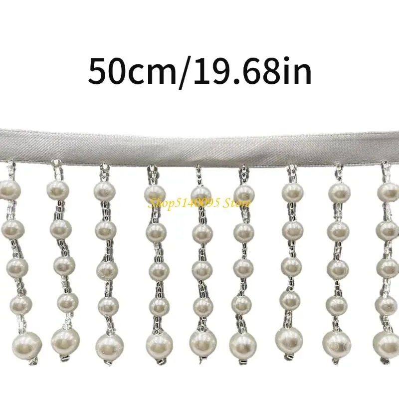 DXAE Elegant Artificial Pearls Chain For Fashion Designers And Handcrafting Hobbyists
